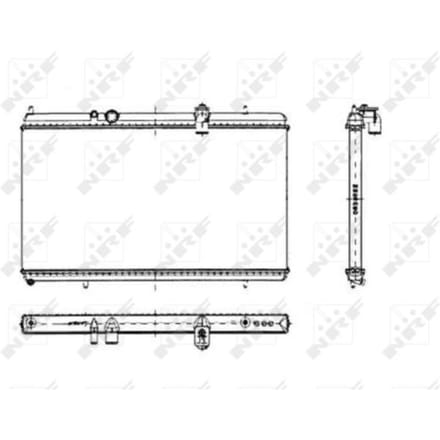 Radiator, motorkoeling NRF 50444