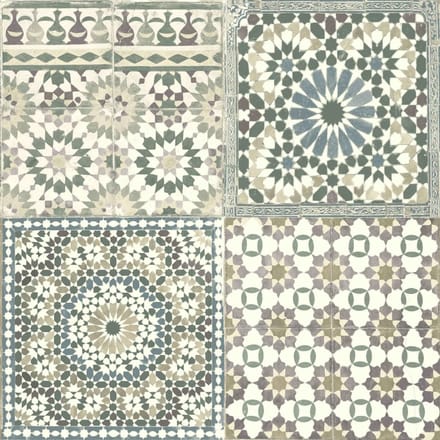 DUTCH-WALLCOVERINGS-Behang-Marokkaanse-tegels-bruin