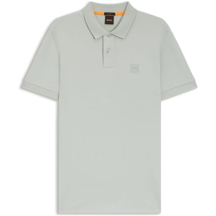 Boss Polo-shirt voor heren met Passenger Box-logo (Zilver)