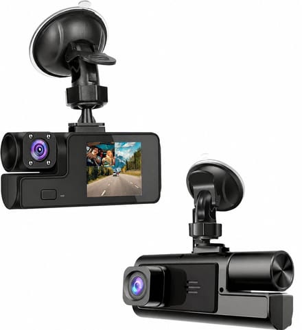 Dashcam - Dashcam voor auto - 1080P Dubbele Dashcam - 170° Groothoek Voertuigcamera - WDR, G-sensor - Loopopname, Nachtzicht