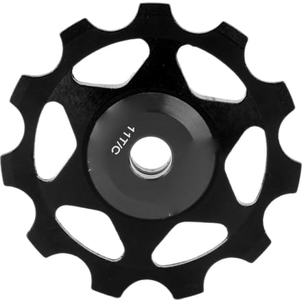 Poulie de Dérailleur Arrière 11 Dents Alliage d'Aluminium Conception Creuse Support Solide Roulement Intégré Vélo black