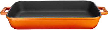 LAVA - Braadslede - Geëmailleerd Gietijzer - 26 x 40 cm - 4,86 L - Oranje