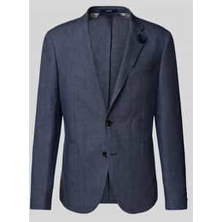 Slim fit 2-knoops colbert van linnen, model 'Hoverest'