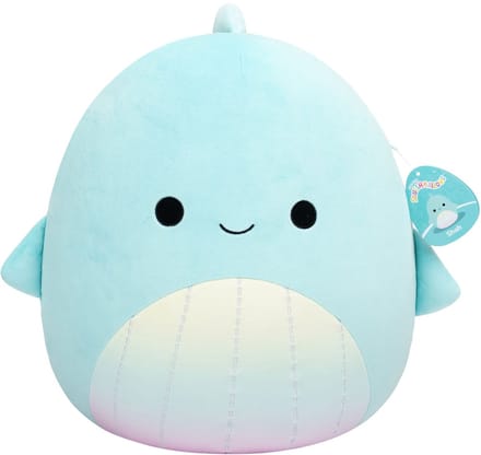Squishmallows - Large Plush (Shah - Teal Whale W/Rainbow Belly) - 40cm Plush