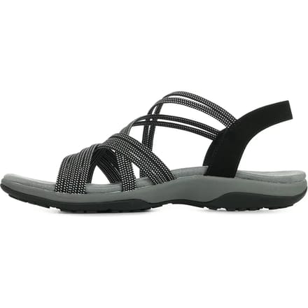 Skechers REGGAE SLIM - TURN IT UP Dames Sandalen - Zwart