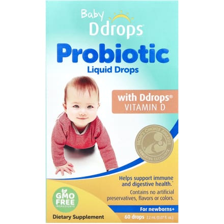 Ddrops, Baby, Probiotische Vloeibare Druppels, Neonate+, 60 Druppels, 0,07 fl oz (2,2 ml)