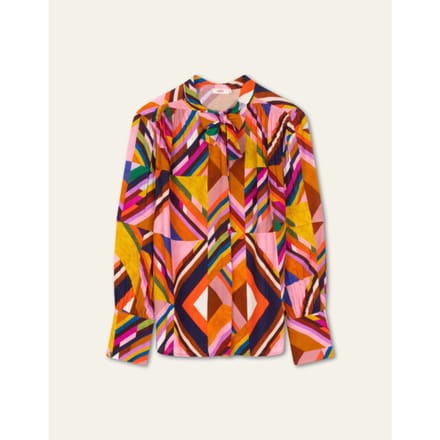Oilily Bravoure Blouse - Lange Mouwen - Blouses - Striksluiting - Dames - Regular Fit - Oranje - 36