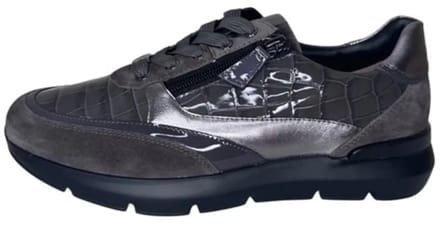 Hassia Sneaker grijs lak H Bordeau (Maat - 5, Kleur - Grijs)