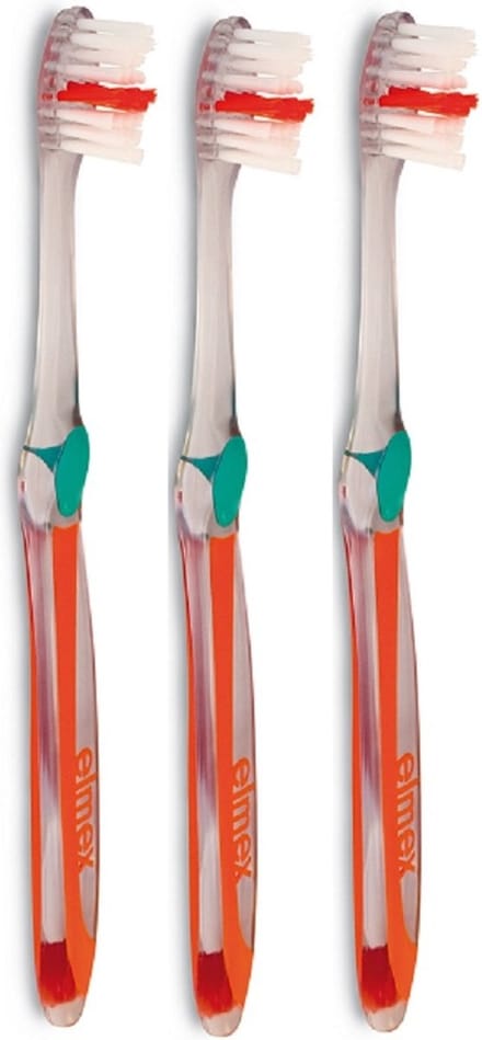 Elmex Anti Caries Medium - 3 Stuks - Tandenborstel - Voordeelverpakking