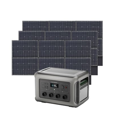 ALLPOWERS Solar Generator Kit 3500W (R3500 V2 + SP039 600W Solar Panel) - R3500+3PCS SP039 Solar Panel 600W