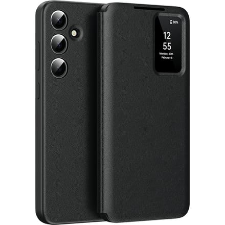 CaseBody Samsung Galaxy A56 Smart Cover Zwart