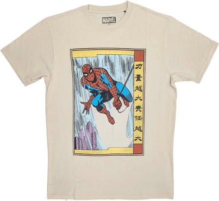 Marvel Spider-Man - Japanese Heren T-shirt - M - Creme