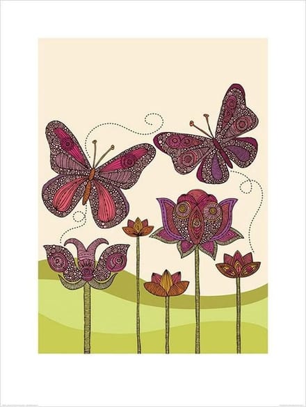 Kunstdruk Valentina Ramos - Butterflies 60x80cm