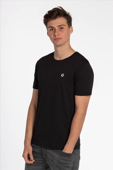 Brooklyn Zwarte B Icon Logo T-shirt  - Maat M