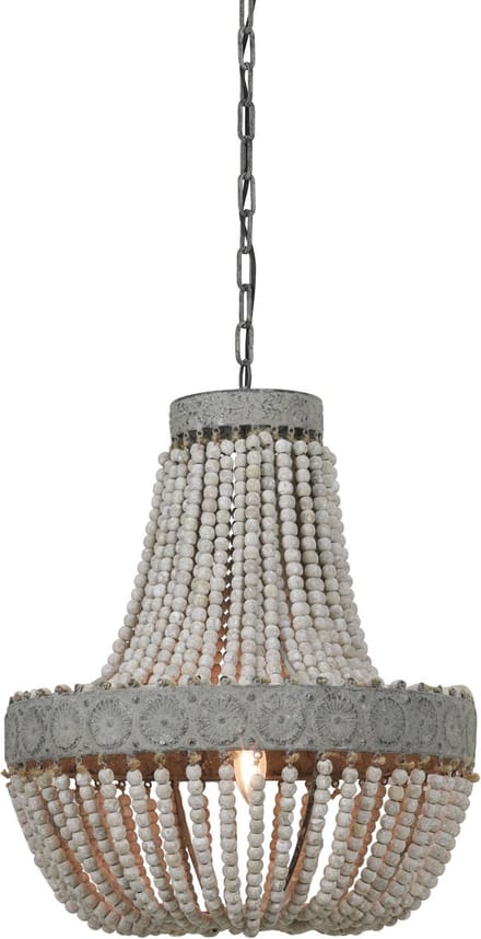 Light & Living Hanglamp Luna - Wit - Ø51cm - Modern - Hanglampen Eetkamer, Slaapkamer, Woonkamer