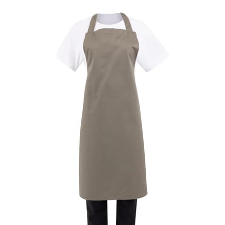 Whites halterschort polyester-katoen olijfgroen