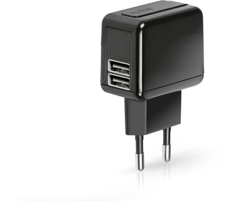 SBS TETRAV2USB2A oplader voor mobiele apparatuur Universeel Zwart AC Binnen