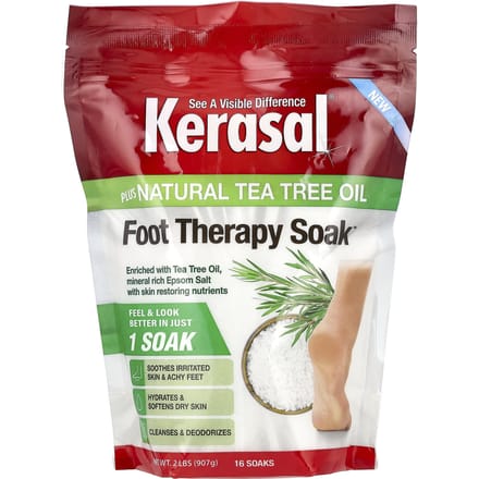Kerasal, Foot Therapy Soak, with natural tea tree oil, 2 lb (907 g) green