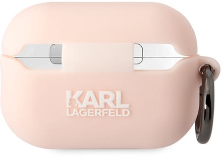 Karl Lagerfeld KLAP2RUNIKP AirPods Pro 2 cover pink/pink Silicone Karl Head 3D