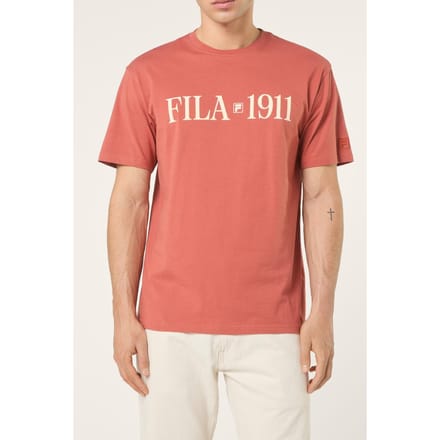 FILA Vinci Relaxed Graphic T-shirt Etruscan Red Taglia: M | Magliette basic Outlet | Uomo | Rosso