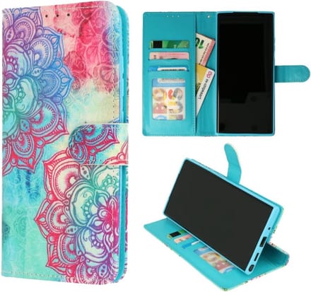 Cityhoesje – Bookcase – Geschikt voor Samsung S24 PLUS-S25 Plus – Print Mandala