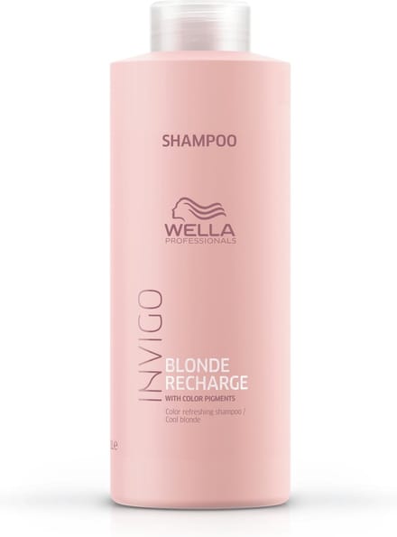 Wella - Invigo Color Recharge Blonde Shampoo - Cool - Sale
