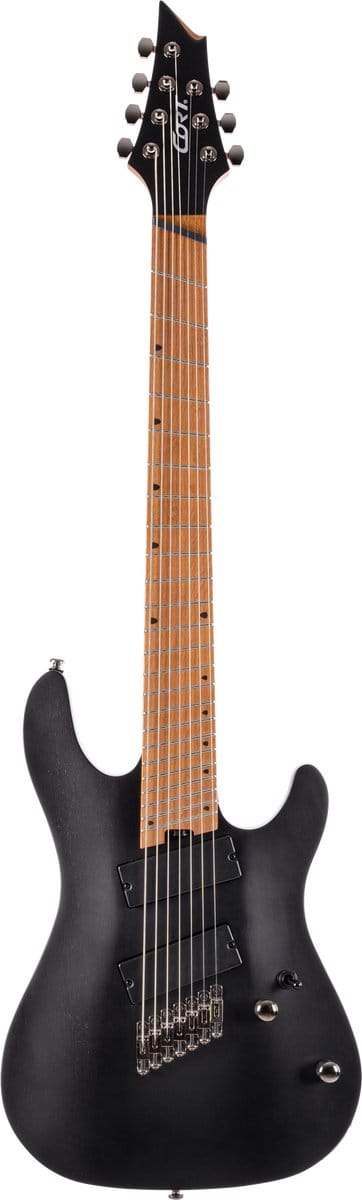 Cort KX307 Multi Scale OPBK 7-snarige ST-Style Elektrische Gitaar Black