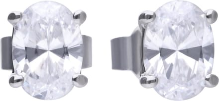 Diamonfire Zilveren Oorknoppen Dainty Oval Shape 806.0452.00