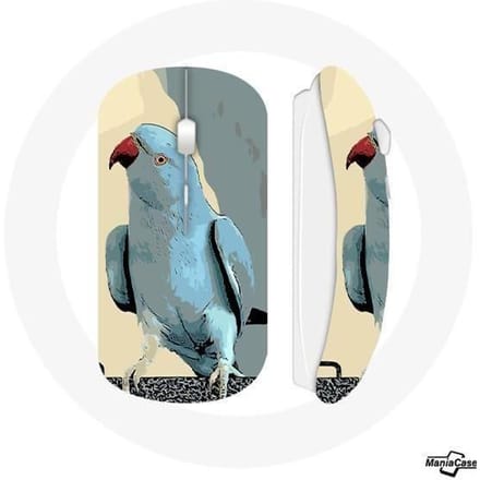 Draadloze Muis Parkieten Papegaaien Blauw