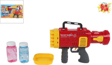 Lobbes bellenblaaspistool speelgoed met 2 potjes bellenblaas 50ml.