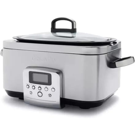 GreenPan Elite Slowcooker Stainless Steel 6L - PFAS-vrij