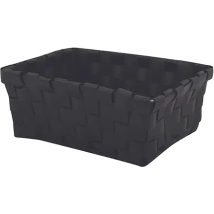 Msv Opbergmandje 14x19cm Zwart