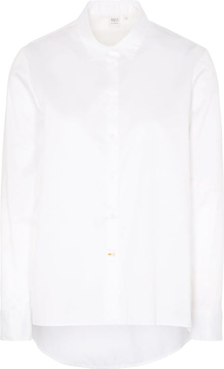 ETERNA 1863 dames blouse A-lijn - twill satijnbinding - wit
