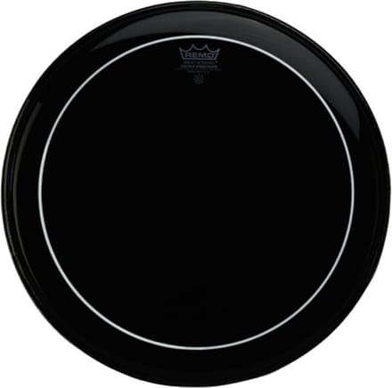 Remo Pinstripe Ebony 18", Tom Batter - Bass drumvel
