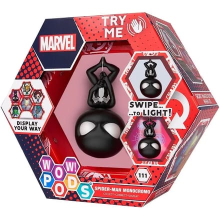 Beeldje Wow! Stuff Pods POD Marvel Spiderman Monochrome