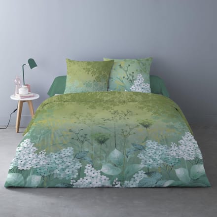 Luxe Katoen Percale Dekbedovertrek Lits-Jumeaux 240 x 220cm Blanchefleur
