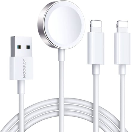 Joyroom - S-IW007 - 3-in-1 kabel USB-A magnetische oplader - Lightning 1,2m - wit