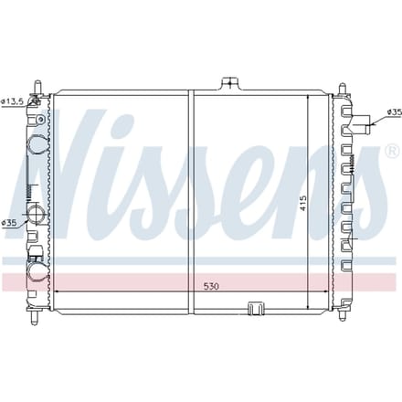 Radiator, motorkoeling NISSENS 63170