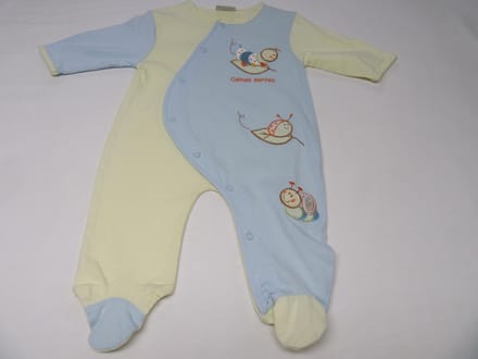 wiplala , pyjama , games garden , geel/ blauw  3maand 62