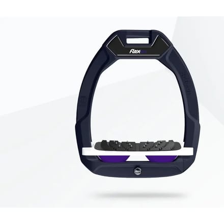 Veiligheidsstijgbeugels Gehoekt Ultra Grip Blauw/Wit/Paarse Flex-On Safe-On