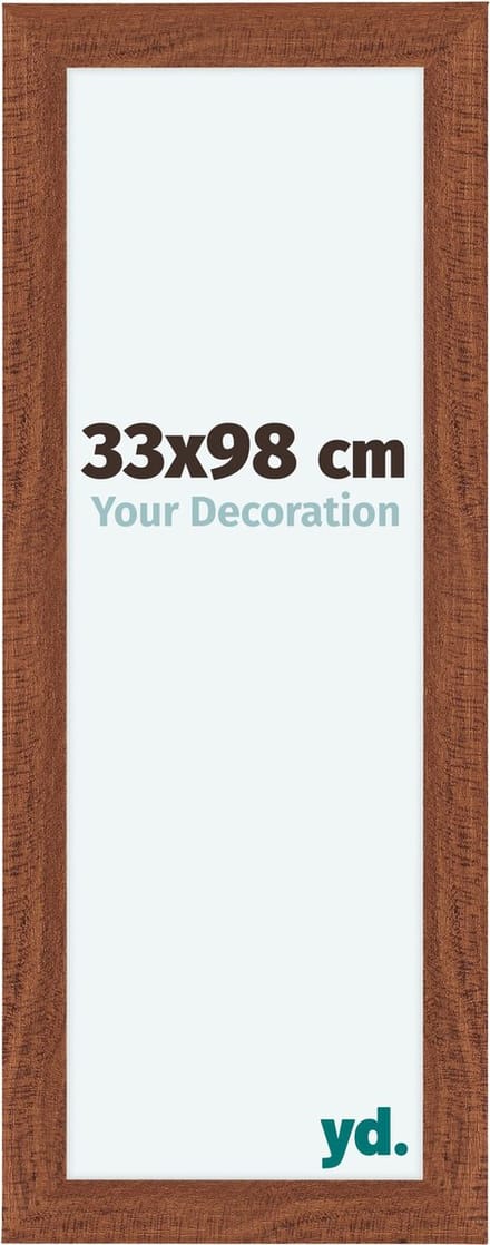 Your Decoration - Fotolijst 33x98 cm - MDF - Walnoot - Como