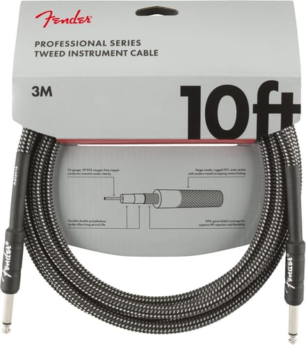 Fender Gitaarkabel Professional Gray Tweed 3 Meter 0990820062