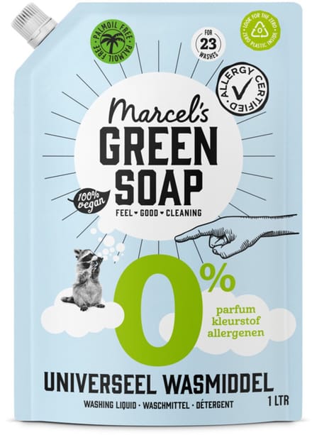 Marcel's Green Soap Wasmiddel Universeel 0% Navulling - 1000 ml