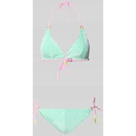 Slim fit bikini met siergarnering model 'Elsa'