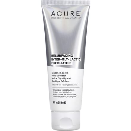 ACURE, Resurfacing, Inter-Gly-Lactic Exfoliator, 118ml(4fl oz) gray