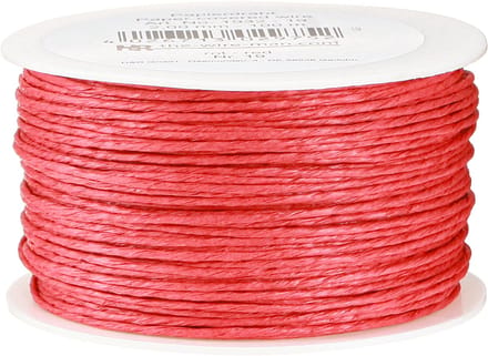 Papierkoord draad gewikkeld Ø2mm 100m rood