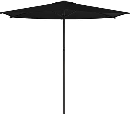 vidaXL - Tuinparasol - Rechthoekig - 2,7 - x - 2,7 - m - Polyester - Zwart