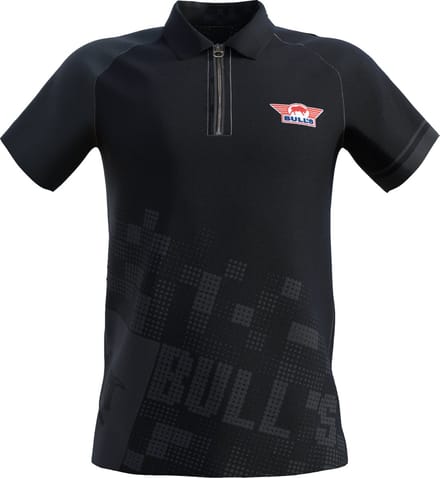 Bull's Plain Black Dart Polo 5XL
