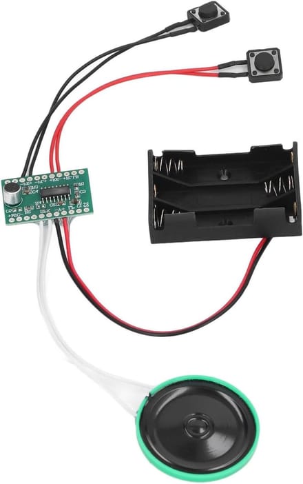 Opneembare Geluidschip - Module met Luidspreker - Gepersonaliseerde Groeten - 4 Minuten Opname - 40mm Luidspreker - Niet gespecificeerd