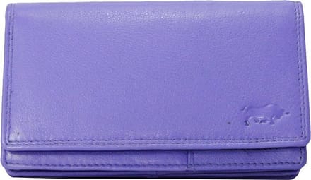 Leren Dames Portemonnee Paars Leer - Ideale Dames Portemonnee Paars Leer - 18 Pasje